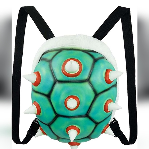 Koopa Backpack Cool White Spiked Shell ( about same size as loungefly) - Picture 6 of 8
